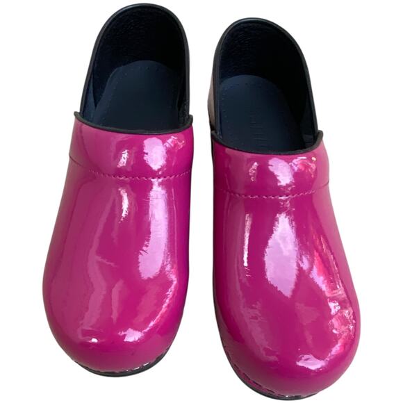 Sanita Professional Glossy Magenta Pink Patent Leather Nursing Work EU 35 US 4 - Picture 13 of 13